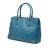 Prada B Prada Blue Saffiano Leather Medium Lux Galleria Satchel Italy