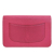 Chanel B Chanel Pink Dark Pink Calf Leather CC Lizard Embossed skin Wallet On Chain Italy