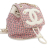 Chanel AB Chanel Red Indian Red with White Ivory Tweed Fabric and Lambskin CC Mania Backpack Italy