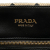 Prada AB Prada Brown Beige Canvas Fabric Embroidered Triangolo Symbole Shopping Tote Italy