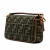 Fendi Zucca Medium Canvas Baguette Handbag Green