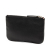 Chanel AB Chanel Black Calf Leather CC Grained skin Zip Pouch Italy