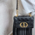 Christian Dior Caro Cannage Small Leather 2-Way Chain Bag Black