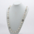 Chanel Coco Necklace Rhinestone Faux-Pearls Silver