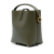Saint Laurent AB Saint Laurent Green Olive Green Calf Leather Mini Shiny skin Le 37 Bucket Bag Italy