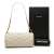 Saint Laurent B Saint Laurent White Lambskin Leather Leather Small Quilted Lambskin Sade Tube Bag Italy