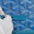 Goyard AB Goyard Blue Coated Canvas Fabric Goyardine Saint Louis GM France