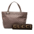 Gucci B Gucci Purple Calf Leather Guccissima Mayfair Tote Italy
