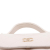 Chanel White Mini CC Quilted Lambskin Kiss Lock Frame Top Handle Clutch with Chain France