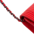 Chanel B Chanel Red Calf Leather Chevron skin Boy Wallet On Chain France