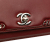Chanel AB Chanel Red Dark Red Calf Leather Small skin Braided Chic Flap France