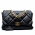 Chanel 19 Maxi Lambskin Leather Matelassè Flap Handbag Black