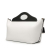 Burberry AB Burberry White with Black Calf Leather Medium Bicolor Soft Pocket Satchel Italy