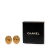 Chanel B Chanel Gold Gold Plated Metal CC Oval Clip on Earrings France