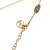Louis Vuitton AB Louis Vuitton Gold Gold Plated Metal Essential V Necklace Italy
