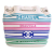 Chanel AB Chanel White with Multi Fiber Fabric Mixed s and Aged Calfskin Venise Biarritz Bucket Bag Italy