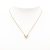 Louis Vuitton B Louis Vuitton Gold Gold Plated Metal Essential V Necklace Italy