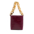 Tom Ford AB Tom Ford Purple Calf Leather Mini Croc-Embossed Chain Bucket Bag Italy