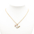 Louis Vuitton B Louis Vuitton Gold Gold Plated Metal Rhinestones Love Letters Necklace Italy