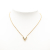 Louis Vuitton AB Louis Vuitton Gold Gold Plated Metal Essential V Necklace Italy