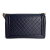 Chanel Boy Large Quilted Lambskin Leather 2-Ways Flap Bag Navy