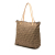 Fendi B Fendi Brown Light Brown Canvas Fabric Zucchino Tote Italy