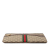 Gucci AB Gucci Brown Beige Coated Canvas Fabric GG Supreme Web Ophidia Clutch Italy