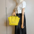 Celine Luggage Nano Drummed Calfskin Leather 2-Ways Tote Bag Yellow