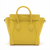 Celine Luggage Nano Drummed Calfskin Leather 2-Ways Tote Bag Yellow