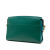 Prada B Prada Green with Blue Turquoise Saffiano Leather Bicolor Vernice Esplanade Crossbody Italy