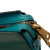 Prada B Prada Green with Blue Turquoise Saffiano Leather Bicolor Vernice Esplanade Crossbody Italy