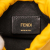 Fendi AB Fendi Yellow Nappa Leather Leather Mini Nappa Drawstring Pouch Italy