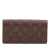 Louis Vuitton AB Louis Vuitton Brown Monogram Canvas Fabric Monogram Portefeuille Sarah Wallet France