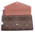 Louis Vuitton AB Louis Vuitton Brown Monogram Canvas Fabric Monogram Portefeuille Sarah Wallet France