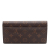 Louis Vuitton AB Louis Vuitton Brown Monogram Canvas Fabric Monogram Sarah Long Wallet France