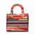 Christian Dior Lady D-Lite Medium Embroidery Canvas 2-Ways Tote Bag Multicolor
