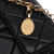 Chanel AB Chanel Black Lambskin Leather Leather Mini Square Quilted Lambskin Bijoux Logo Chain Flap France