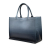 Christian Dior B Dior Blue Dark Blue Calf Leather Medium Ombre Embossed Book Tote Italy