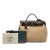Hermès B Hermès Brown Light Brown Canvas Fabric Toile Officier Vache Hunter Verso Herbag Zip 31 France