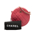 Chanel AB Chanel Pink Blush Lambskin Leather Leather CC Quilted Lambskin Round Clutch With Chain Italy