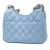 Chanel AB Chanel Blue Light Blue Caviar Leather Leather Small Quitled Caviar Wavy CC Hobo Italy