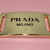 Prada AB Prada Pink Blush Calf Leather Glace Studded Etiquette Crossbody Italy