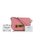 Prada AB Prada Pink Blush Calf Leather Glace Studded Etiquette Crossbody Italy