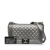 Chanel Gray Lambskin Leather Leather Old Medium Quilted Perforated Metallic Lambskin Boy Flap Italy