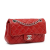 Chanel B Chanel Red Lambskin Leather Leather Mini Rectangular Classic Lambskin Single Flap Italy