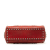 Christian Dior B Dior Red Calf Leather Mini Embossed skin Cannage Studded Flower Lady Dior Italy