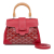 Goyard AB Goyard Red Coated Canvas Fabric Mini Goyardine Saigon Souple France
