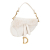 Christian Dior B Dior White Canvas Fabric Mini Oblique Saddle Bag Italy