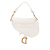 Christian Dior B Dior White Canvas Fabric Mini Oblique Saddle Bag Italy