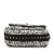Chanel AB Chanel White Ivory with Black Raffia Natural Material Braided with Love Flap Italy